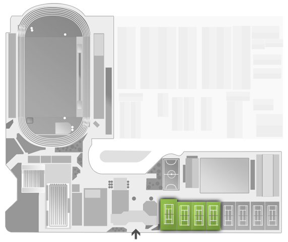 Ubicaci&oacute; pistes de tennis