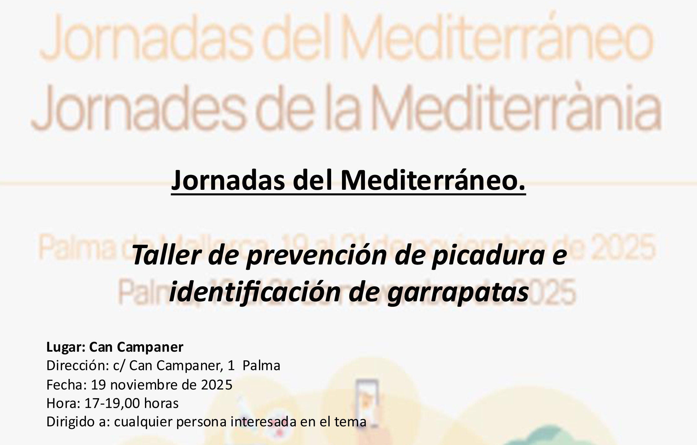 Imatge cartell Presentaci&oacute; de les Jornades de la Mediterr&agrave;nia 