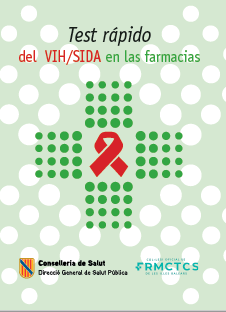 Cartell Test r&agrave;pid del VIH/SIDA a les farm&agrave;cies